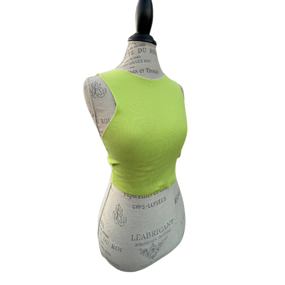 Bright Lime Green Zara Crop Top